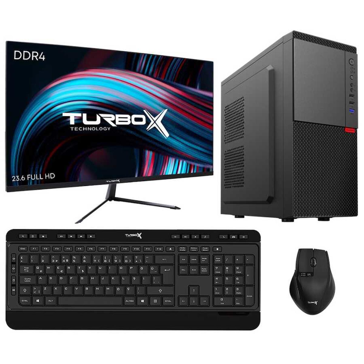 Turbox TX5087 Dahili Intel UHD Graphics 770 Intel Core i5 14400 16 GB Ram DDR4 1 TB SSD Tower FreeDos 23.6 inç Monitörlü Masaüstü Bilgisayar