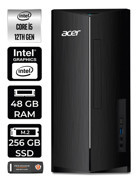 Acer Aspire TC1760 DT.BHUEM.005 Dahili Intel UHD Graphics 730 Intel Core i5 12400 48 GB Ram 256 GB SSD Tower Windows 11 Pro Masaüstü Bilgisayar + PER4 BELLEK