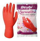 Beybi Pütürlü Kırmızı Medium Bulaşık Temizlik Eldiveni
