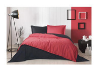 Özdilek Colormix 4 Mevsim 220x200 cm Çarşaflı Çift Kişilik Nevresim Takımı Kırmızı-Siyah
