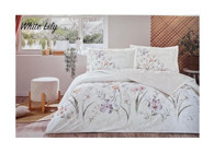 Özdilek White Lily 4 Mevsim 200x220 cm Çarşaflı Çift Kişilik Nevresim Takımı Çok Renkli