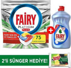 Fairy Platinum Plus Limon Tablet Bulaşık Deterjanı 75 Adet