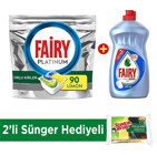Fairy Platinum Plus Limon Tablet Bulaşık Deterjanı 90 Adet