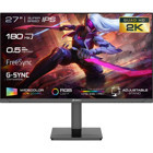 GameBooster GB-2719FQHD 180 Hz 0.5 ms 27 inç WQHD Flat IPS Hoparlörlü HDMI Freesync G-Sync 2560x1440 px LED Monitör