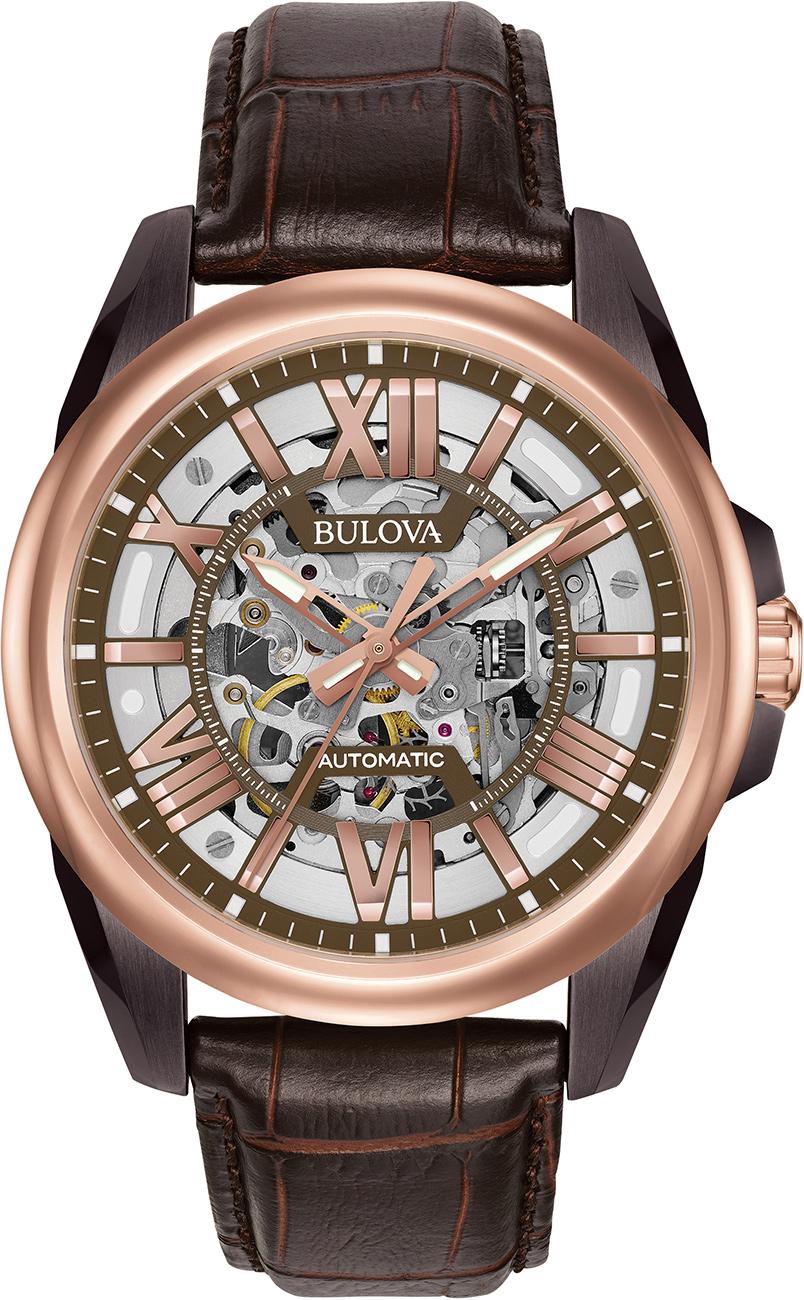 Bulova 98A165 43 mm Kahverengi Deri Kordon Analog Kol Saati