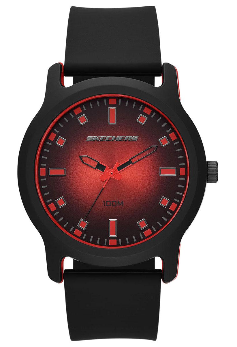 Skechers SR5194 46 mm Siyah Silikon Kordon Analog Erkek Kol Saati