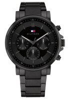 Tommy Hilfiger TH1710590 Takvimli 44 mm Siyah Çelik Kordon Analog Erkek Kol Saati