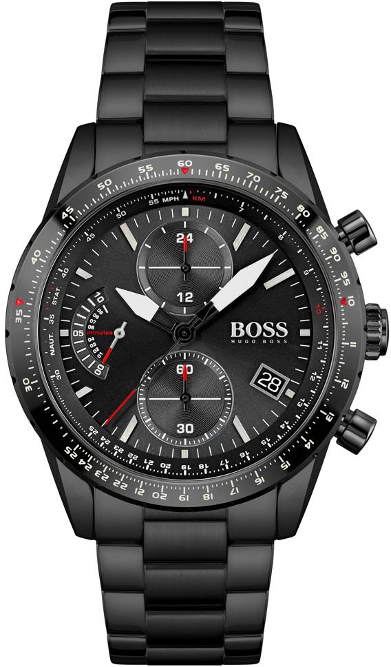 Hugo Boss HB1513854 42 mm Siyah Çelik Kordon Analog Kol Saati