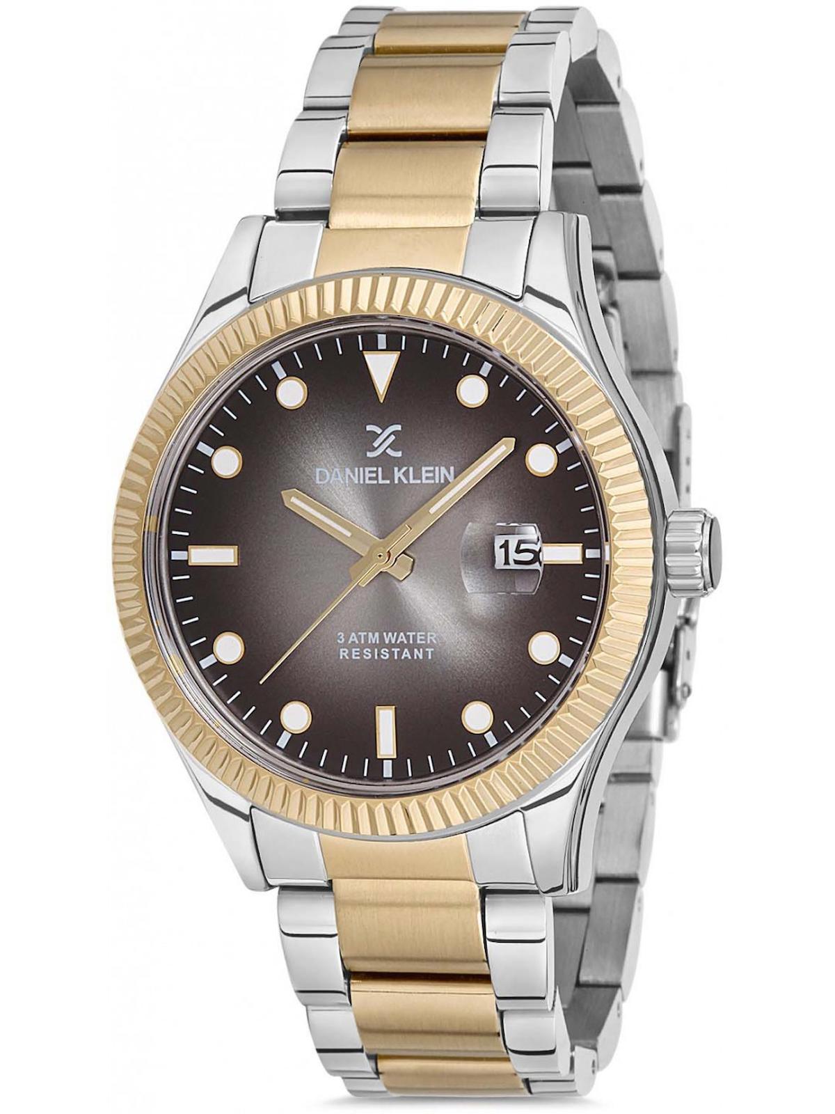 Daniel Klein DK010195F-07 Takvimli 44 mm Metal Kordon Analog Erkek Kol Saati