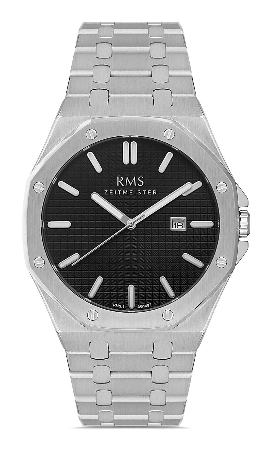 Romanson RMS.1.AG1497.02 Takvimli 44 mm Çelik Kordon Analog Erkek Kol Saati