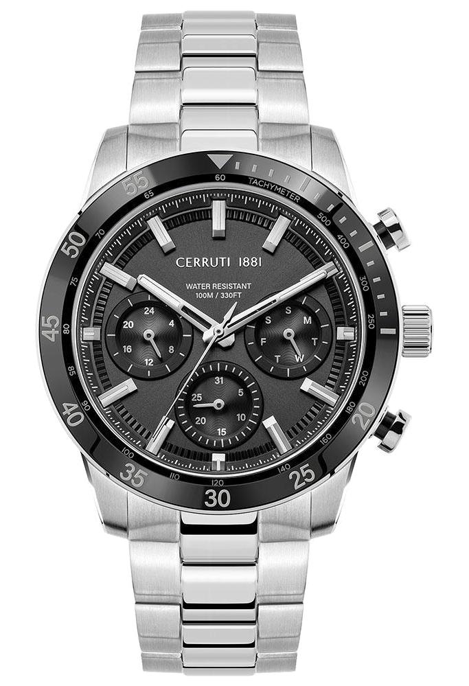 Cerruti 1881 CIWGK2116603 Takvimli 44 mm Çelik Kordon Analog Erkek Kol Saati