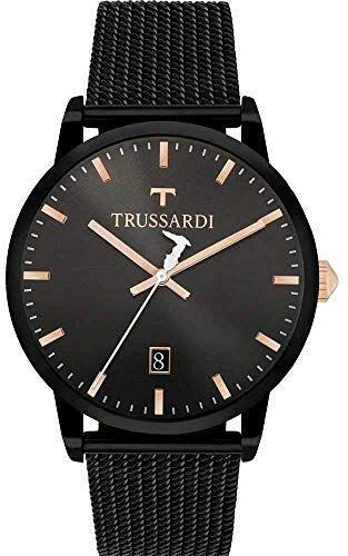 Trussardi R2453113001 Takvimli 40 mm Siyah Metal Kordon Analog Erkek Kol Saati