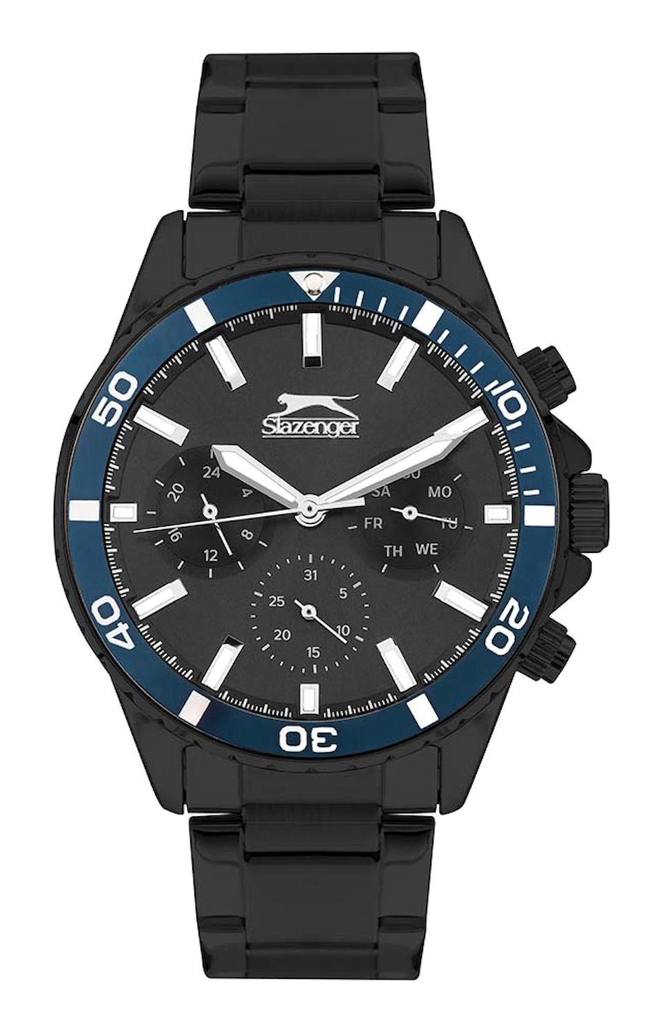 Slazenger SL.09.2065.2.02 Takvimli 41-45 mm Siyah Plastik Kordon Analog Erkek Kol Saati