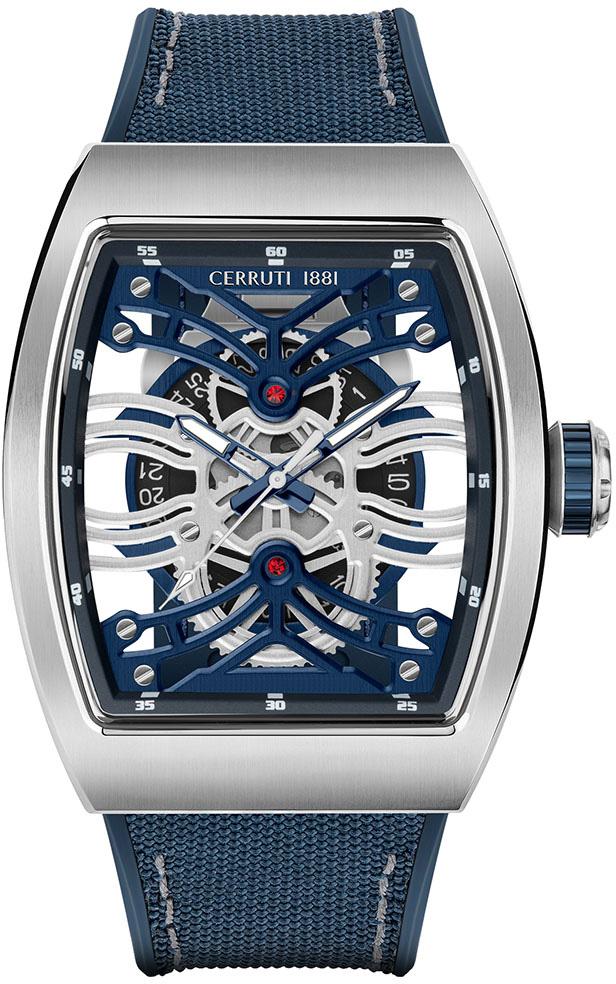 Cerruti 1881 CIWGN2113403 Takvimli Lacivert Kanvas Kordon Analog Erkek Kol Saati