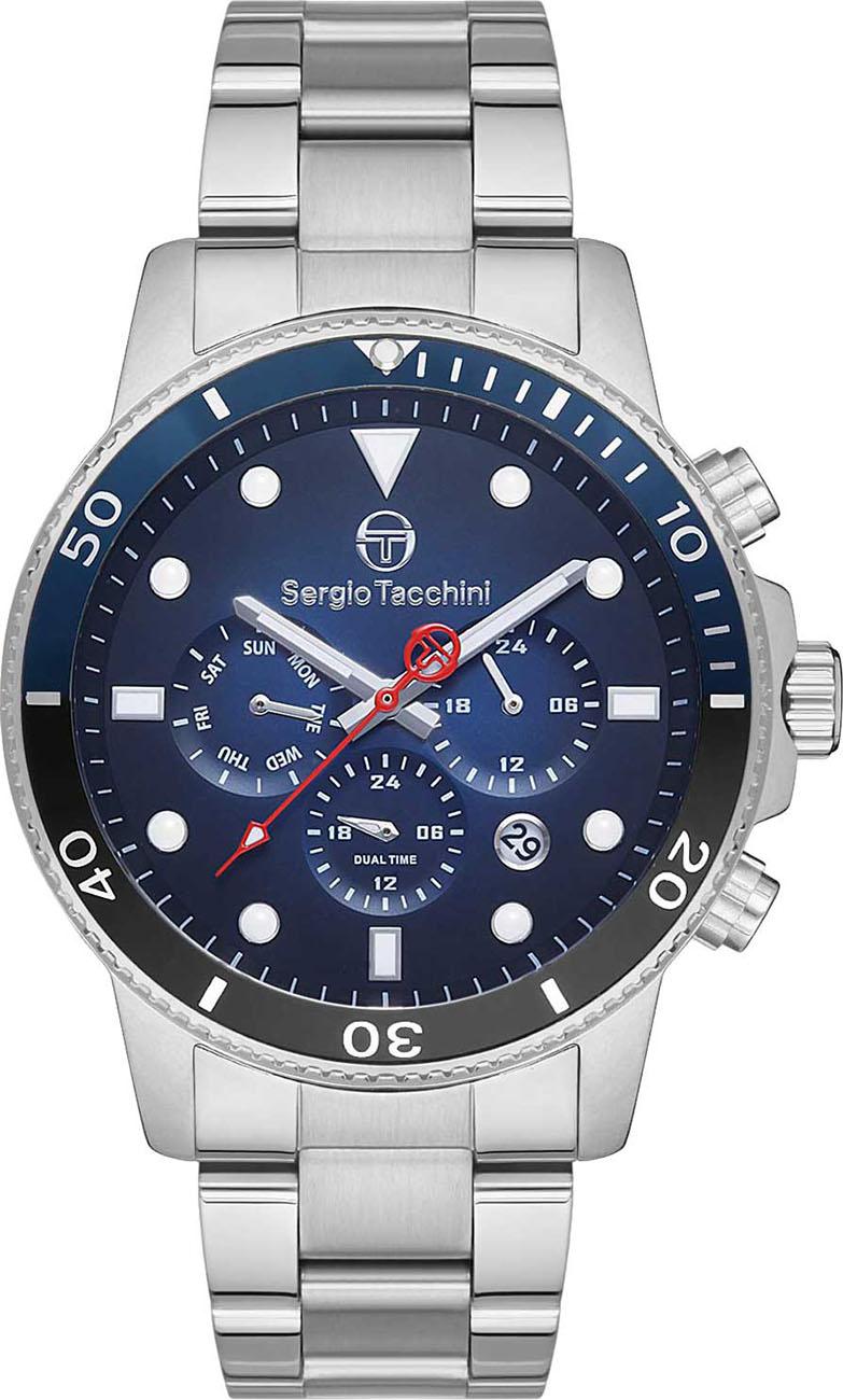 Sergio Tacchini ST.1.10193.2 Takvimli 42 mm Çelik Kordon Analog Kol Saati