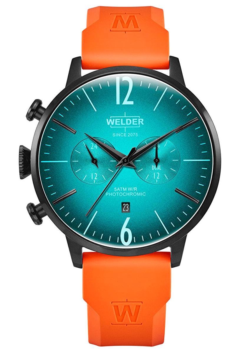 Welder Watch WWRC1021 Pusulalı Takvimli 45 mm Turuncu Silikon Kordon Analog Erkek Kol Saati