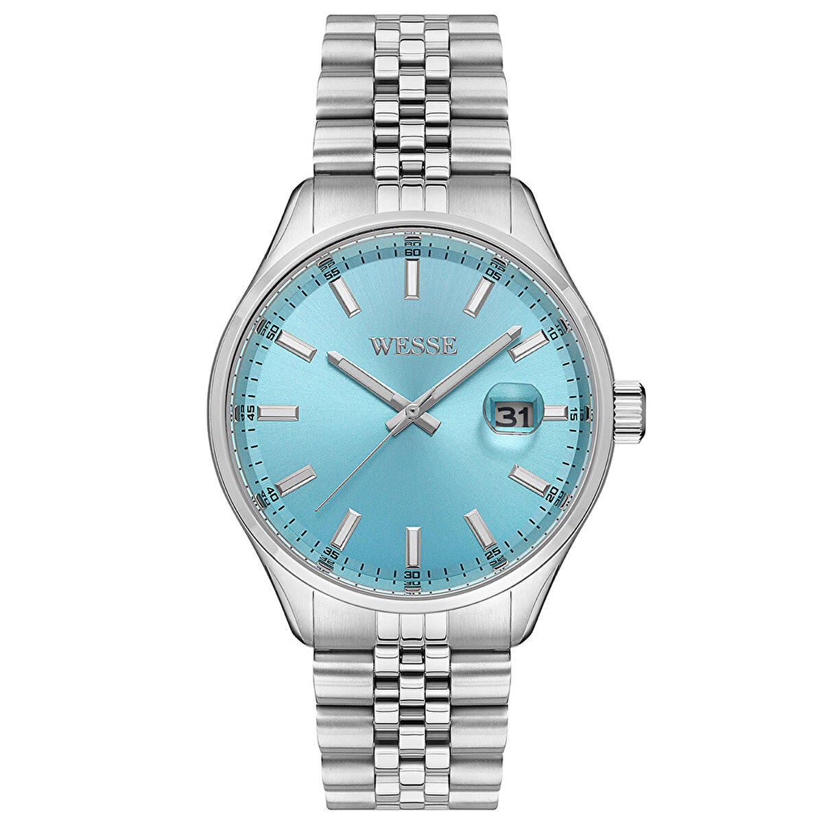 Wesse WWG206808 Takvimli 42 mm Çelik Kordon Analog Erkek Kol Saati