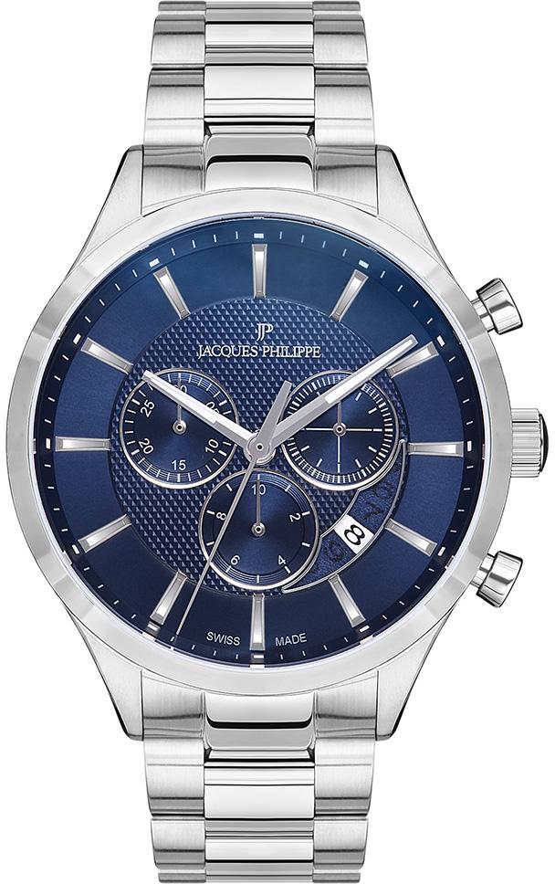 Jacques Philippe JPQGC031336 Pusulalı Takvimli 43 mm Çelik Kordon Analog Erkek Kol Saati