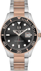 Sergio Tacchini ST.1.10091.5 Takvimli 42 mm Gri-Rose Gold Çelik Kordon Analog Erkek Kol Saati