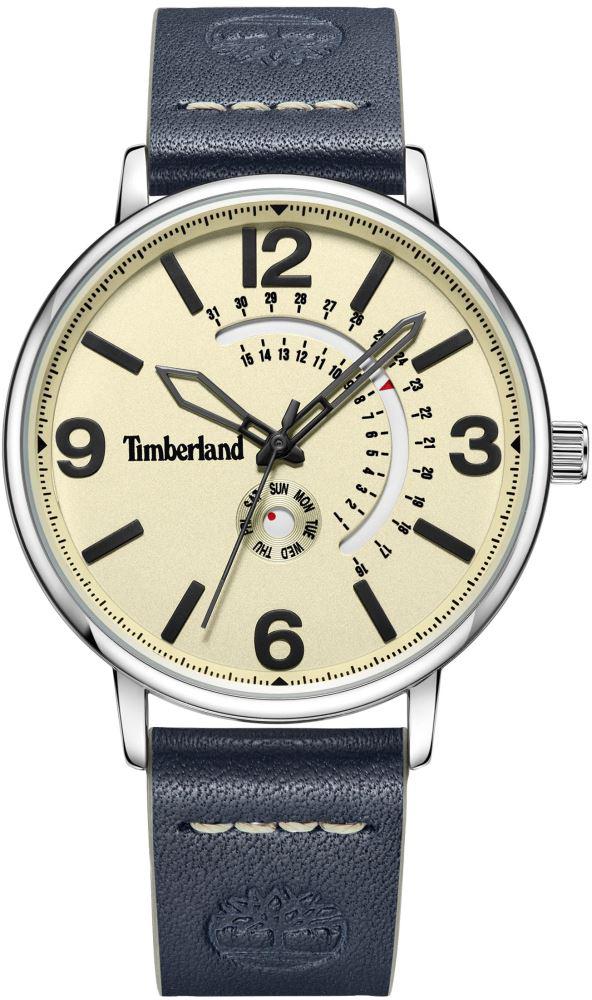 Timberland TDWGB2182702 Takvimli 44 mm Lacivert Deri Kordon Analog Kol Saati