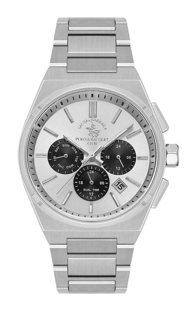 Santa Barbara Polo & Racquet Club SB.1.10533.1 Takvimli 42 mm Çelik Kordon Analog Erkek Kol Saati