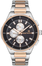 Sergio Tacchini ST.1.10211.2 Takvimli 42 mm Gri-Rose Gold Çelik Kordon Analog Kol Saati