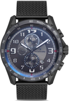Pacomarine PM.61164.04 Takvimli 46 mm Siyah Çelik Kordon Analog Erkek Kol Saati