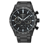 Seiko SSB415P Takvimli 43 mm Siyah Çelik Kordon Analog Erkek Kol Saati