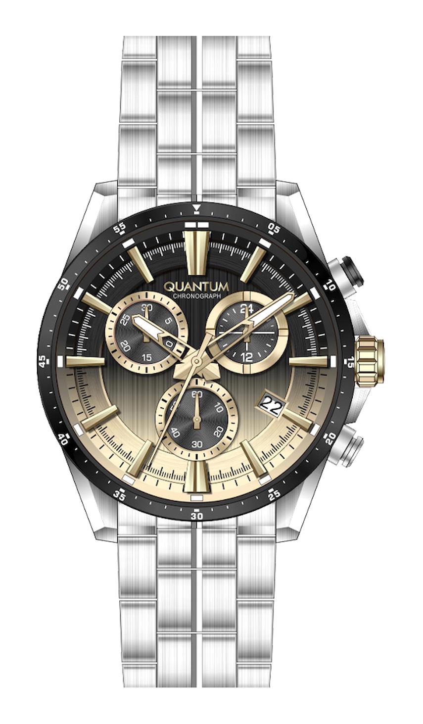 Quantum PWG1111.310 Takvimli 44 mm Çelik Kordon Analog Erkek Kol Saati