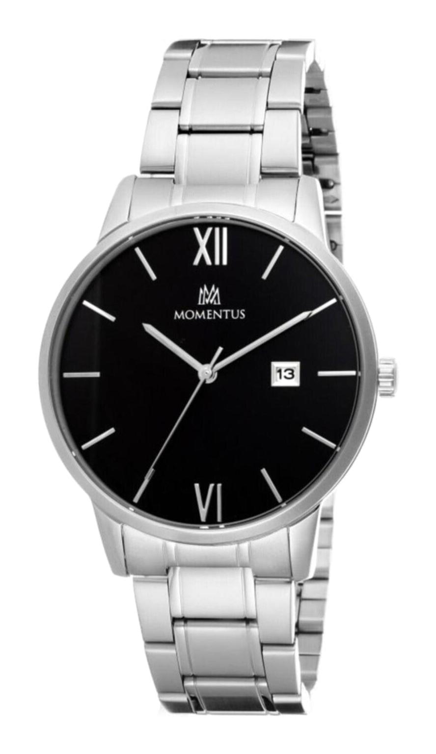 Momentus KC253S-04SS Takvimli 44 mm Çelik Kordon Analog Erkek Kol Saati