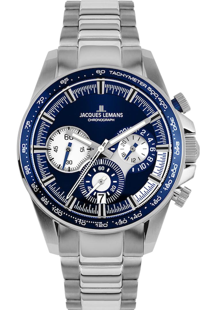Jacques Lemans LİVERPOOL 1-2127F Takvimli 40 mm Çelik Kordon Analog Erkek Kol Saati
