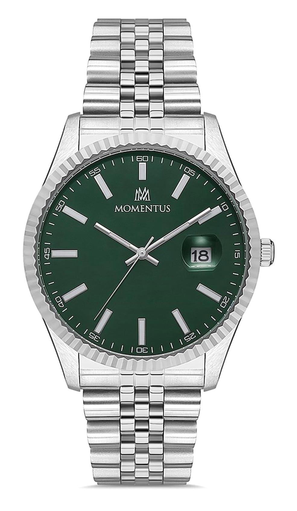 Momentus CM131S-16SS Takvimli 41 mm Çelik Kordon Analog Erkek Kol Saati