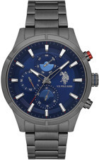 U.S. Polo Assn USPA1014B-05 Takvimli 46 mm Füme Çelik Kordon Analog Erkek Kol Saati