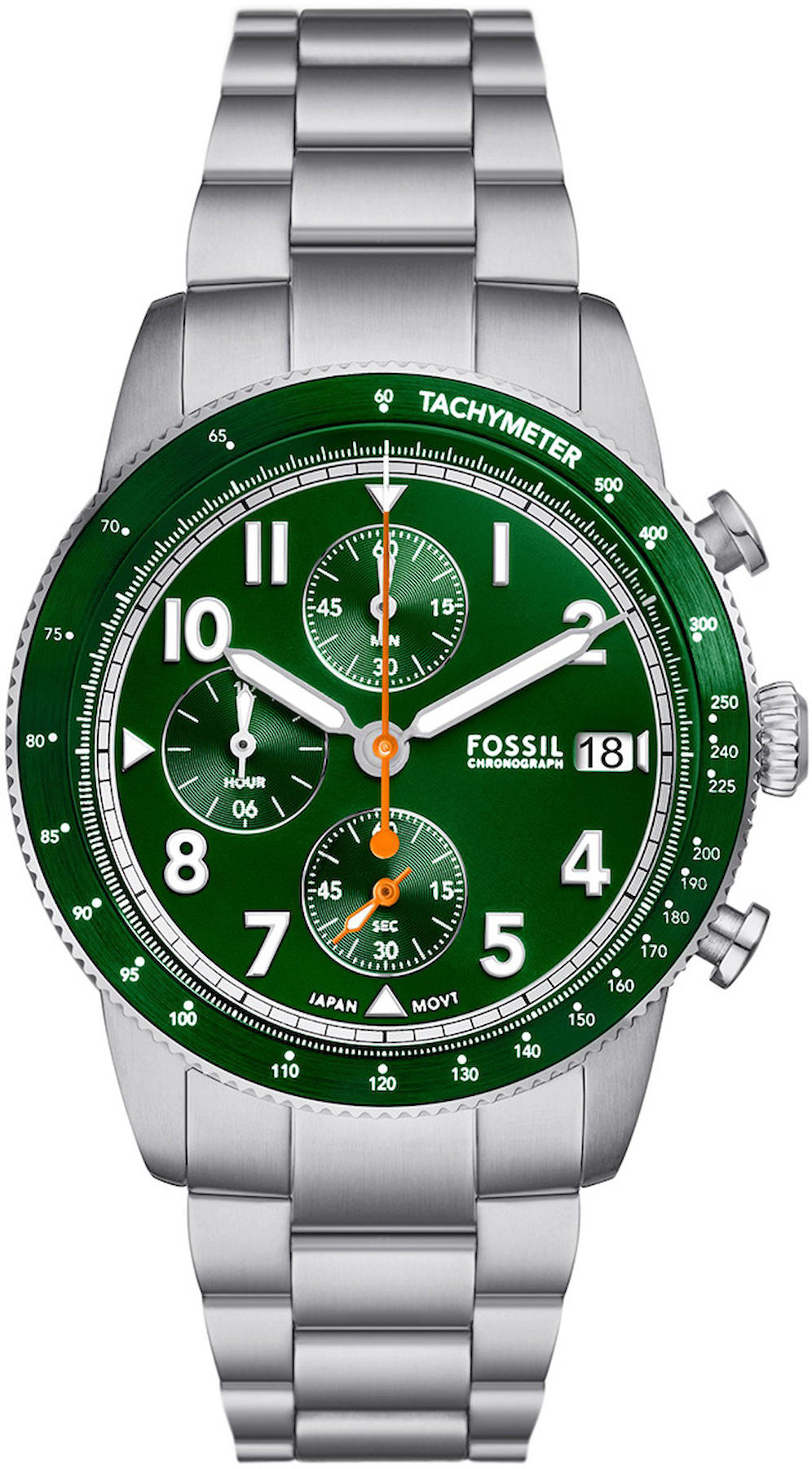 Fossil FFS6048 Takvimli 42 mm Çelik Kordon Analog Erkek Kol Saati