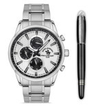 Santa Barbara Polo & Racquet Club SB.1.10446.3 Takvimli 44 mm Çelik Kordon Analog Erkek Kol Saati