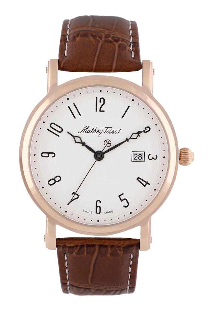 Tissot HB611251PG Takvimli 44 mm Kahverengi Deri Kordon Analog Erkek Kol Saati