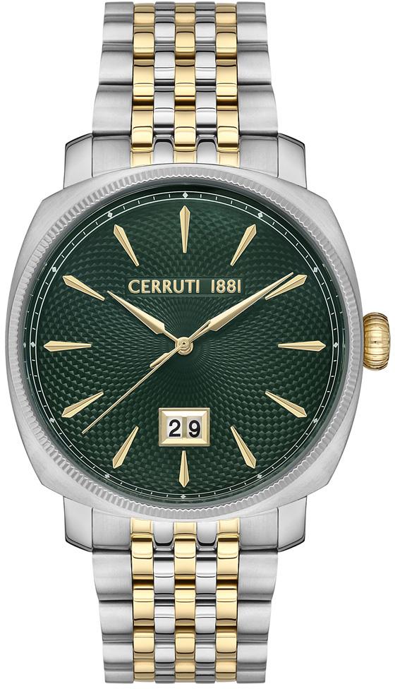 Cerruti 1881 CIWGH2111706 Takvimli 42 mm Altın-Çelik Kordon Analog Erkek Kol Saati