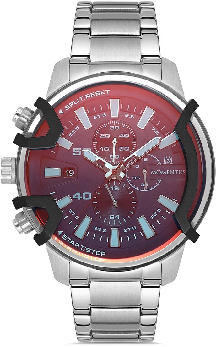 Momentus SM351S-11SS Takvimli 44 mm Çelik Kordon Analog Erkek Kol Saati