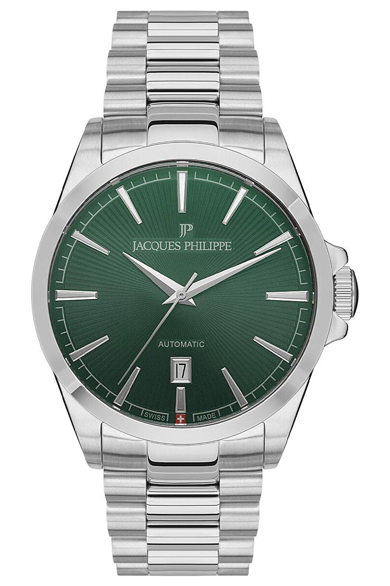 Jacques Philippe JPAGS5513X6 Takvimli 41 mm Çelik Kordon Analog Erkek Kol Saati