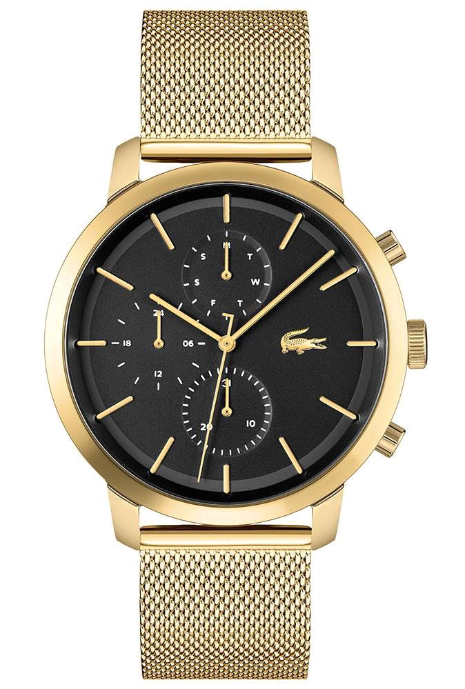 Lacoste LAC2011195 Takvimli 44 mm Altın Çelik Kordon Analog Erkek Kol Saati