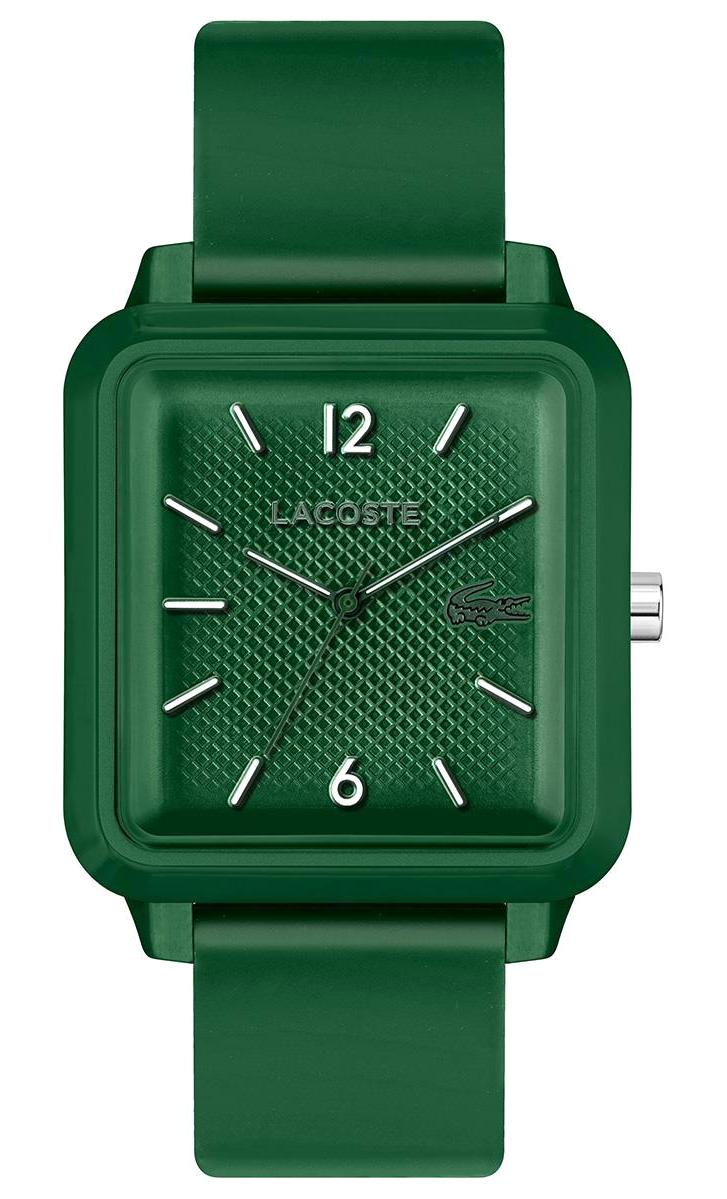 Lacoste LAC2011250 36 mm Yeşil Silikon Kordon Analog Erkek Kol Saati
