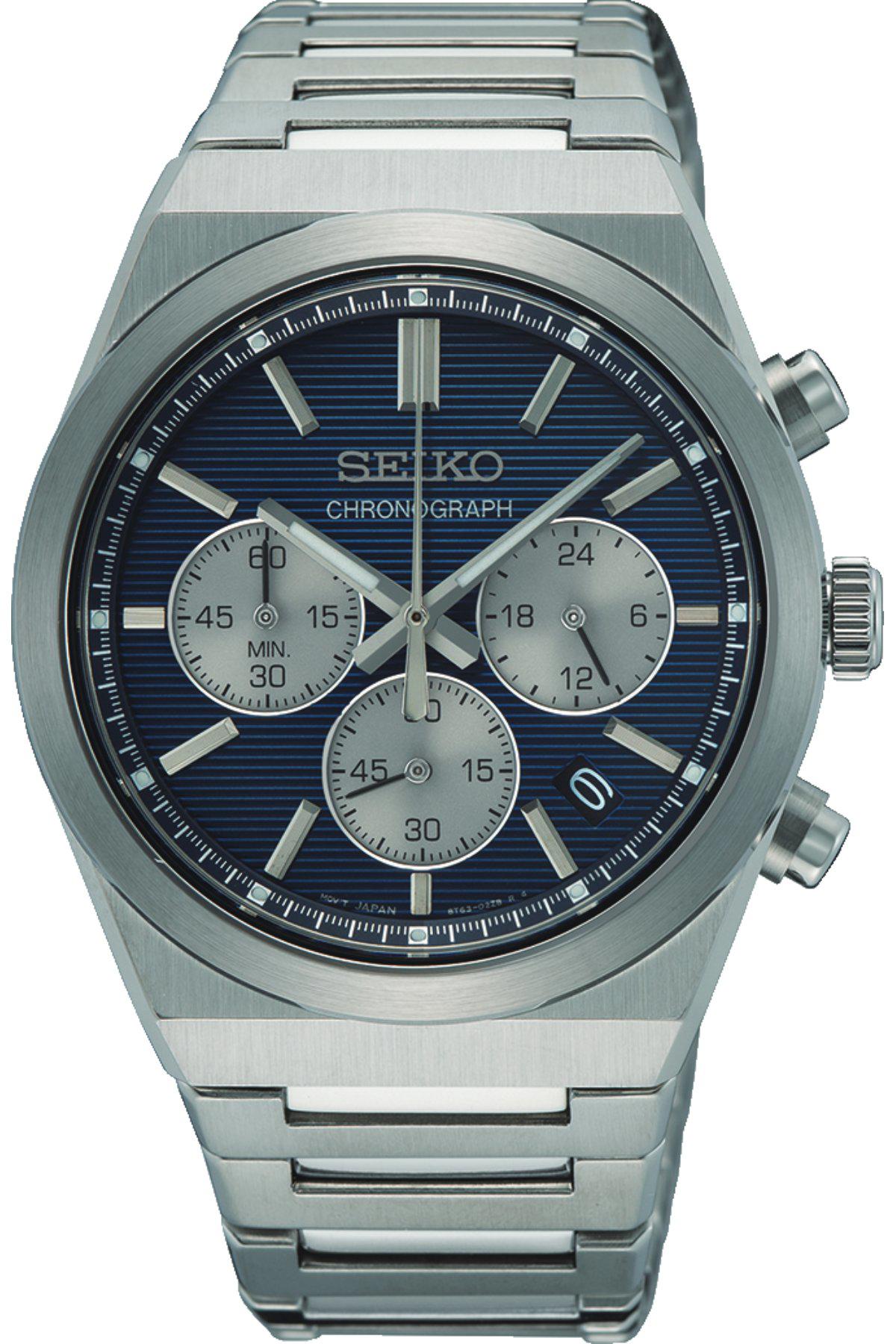 Seiko SSB453P Takvimli 40 mm Çelik Kordon Analog Erkek Kol Saati