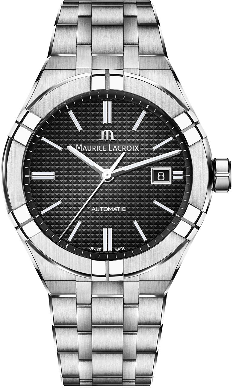 Maurice Lacroix ML-AI6008SS002330-1 Takvimli 42 mm Çelik Kordon Analog Erkek Kol Saati