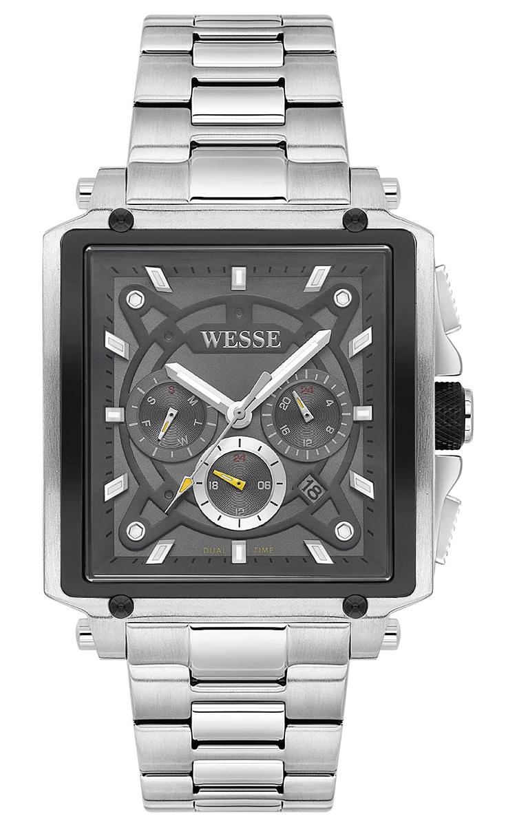 Wesse WWG402704 Pusulalı Takvimli 42 mm Çelik Kordon Analog Erkek Kol Saati