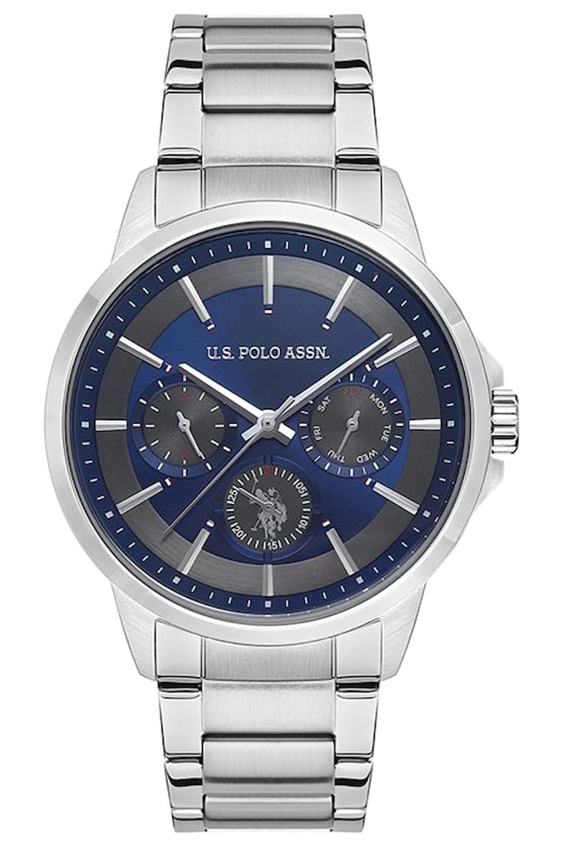 U.S. Polo Assn USPA1000B-03 Takvimli 44 mm Çelik Kordon Analog Erkek Kol Saati