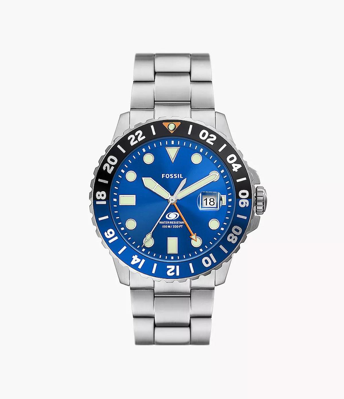 Fossil FS5991 Takvimli 46 mm Çelik Kordon Analog Erkek Kol Saati