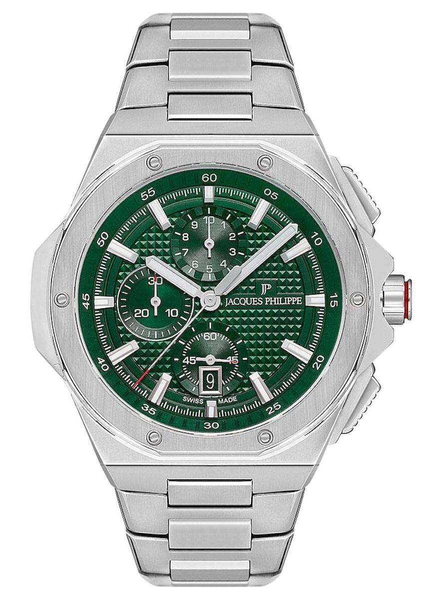 Jacques Philippe JPQGC4813X6 Pusulalı Takvimli 44 mm Çelik Kordon Analog Erkek Kol Saati