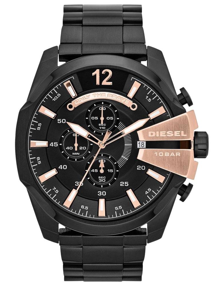 Diesel DZ4309 Takvimli 42 mm Siyah Çelik Kordon Analog Erkek Kol Saati