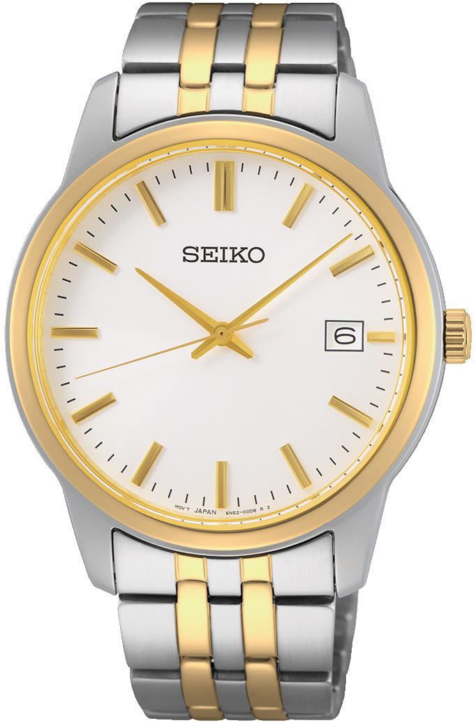 Seiko SUR402P Takvimli 40 mm Altın-Çelik Kordon Analog Erkek Kol Saati