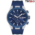 Cerruti 1881 CRA31102 Takvimli Lacivert Çelik Kordon Analog Erkek Kol Saati